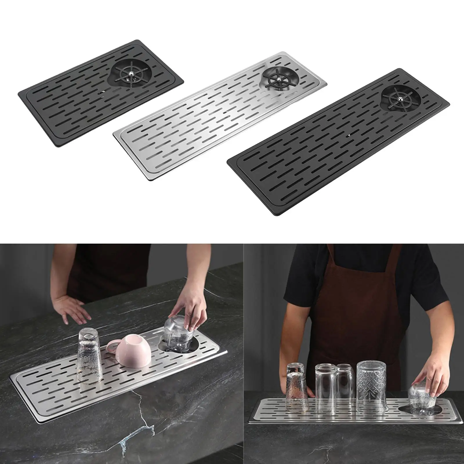 

Glass Cup Rinser with Side Sprays Quick Rinser for Kitchen Sink Accessories