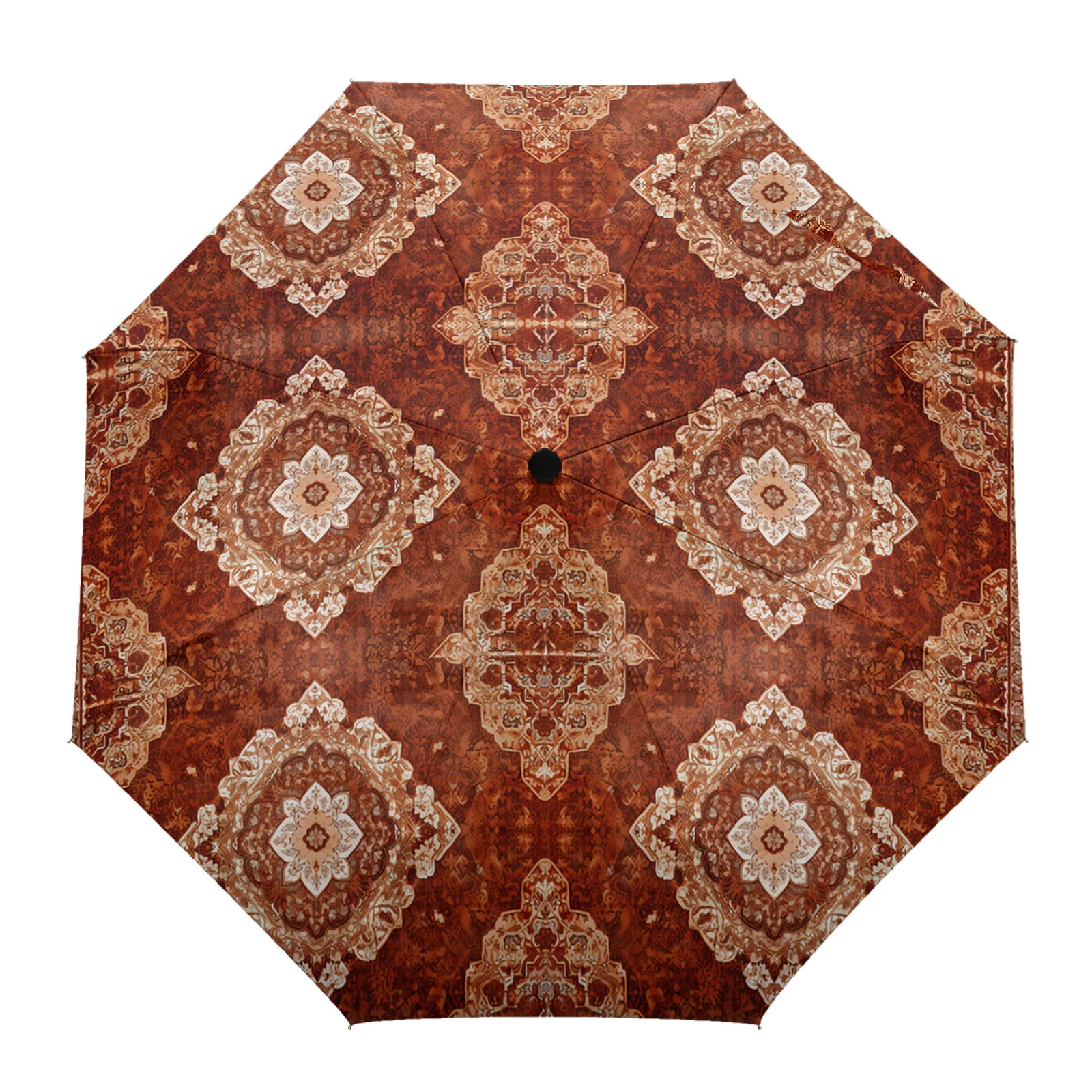 

Ретро средневековый турецкий Узор Автоматический Зонт для путешествий складной зонт Портативный Зонтик ветрозащитные зонтики