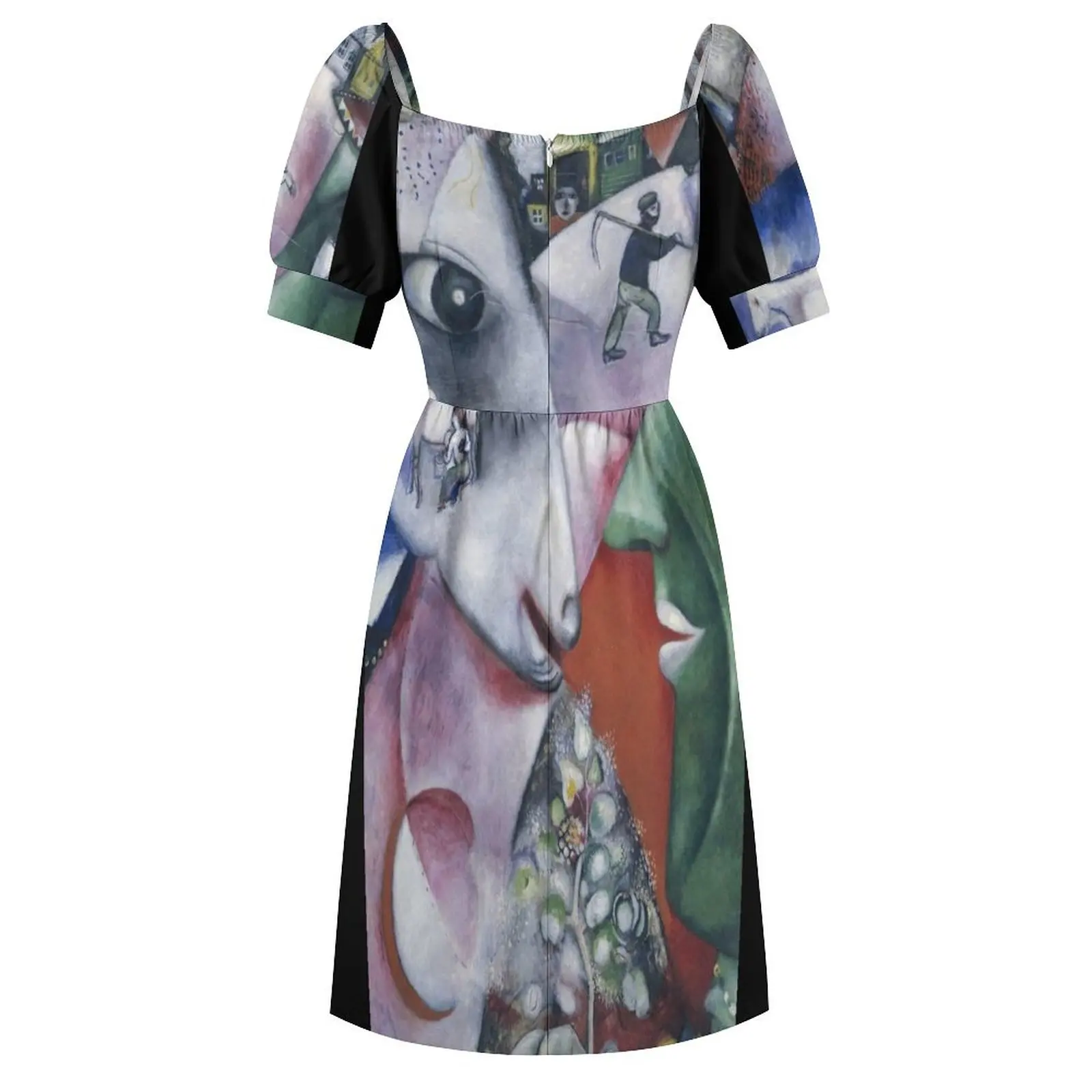 Marc Chagall i and the Village Платье с короткими рукавами Повседневные платья платье для