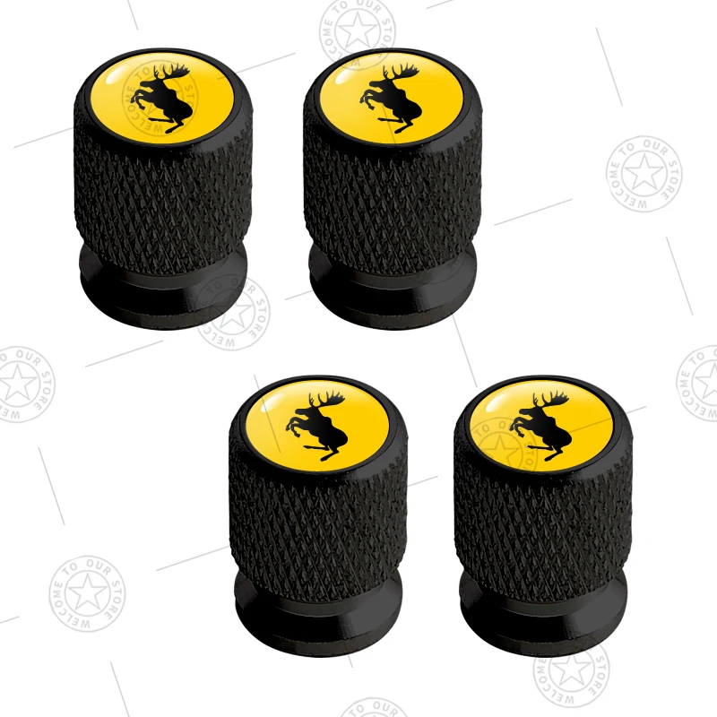 

4 шт., логотип с флагом оленя и Швеции, колпачки для клапанов шин автомобиля, воздушный шток, алюминиевые аксессуары для Volvo XC40 XC60 XC90 V40 V60 V90