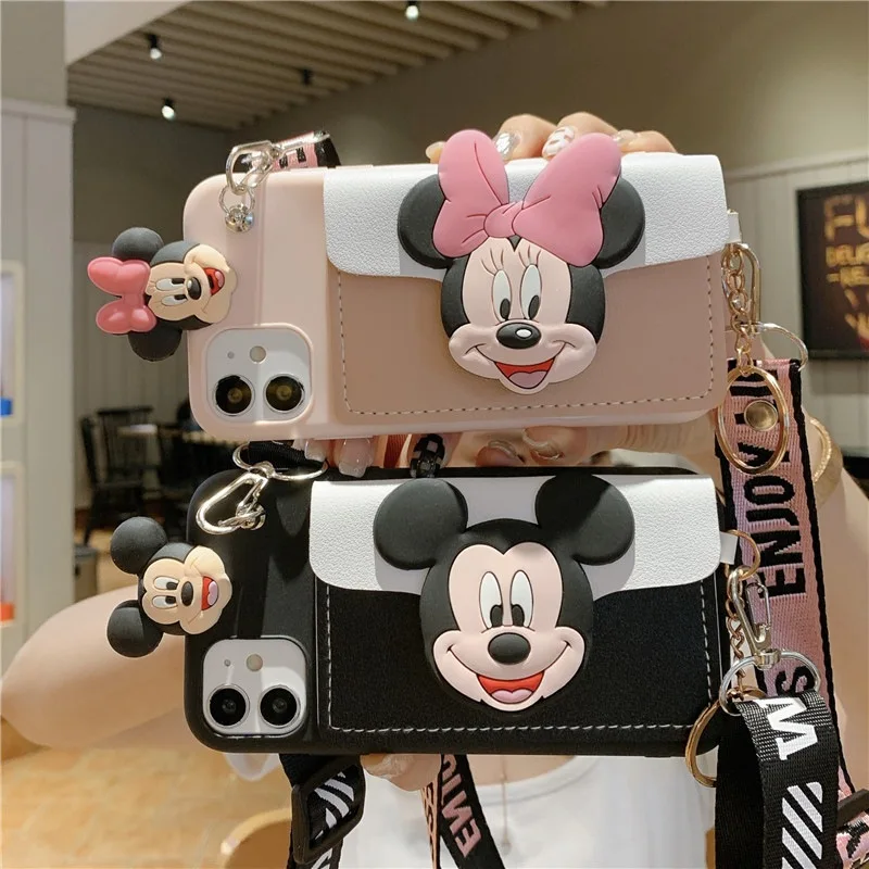 

Cartoon Card Bag Phone Case For Samsung Mobile Phone Series