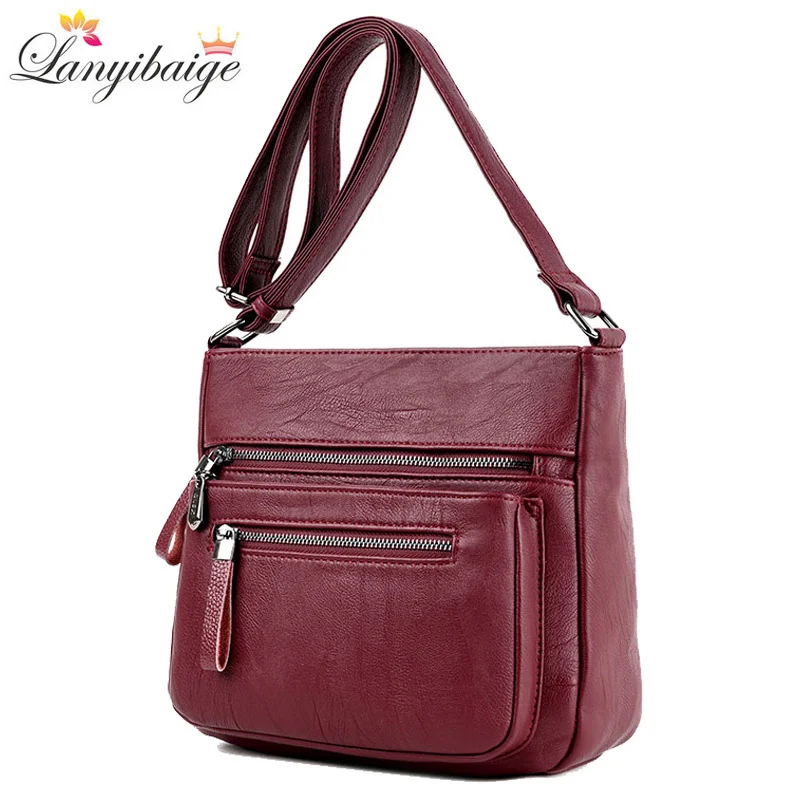 

High Quality Leather Crossbody Bags for Women 2023 New Luxury Designer Shoulder Bag Leisure Tote Bag for Lady Messenger Bags