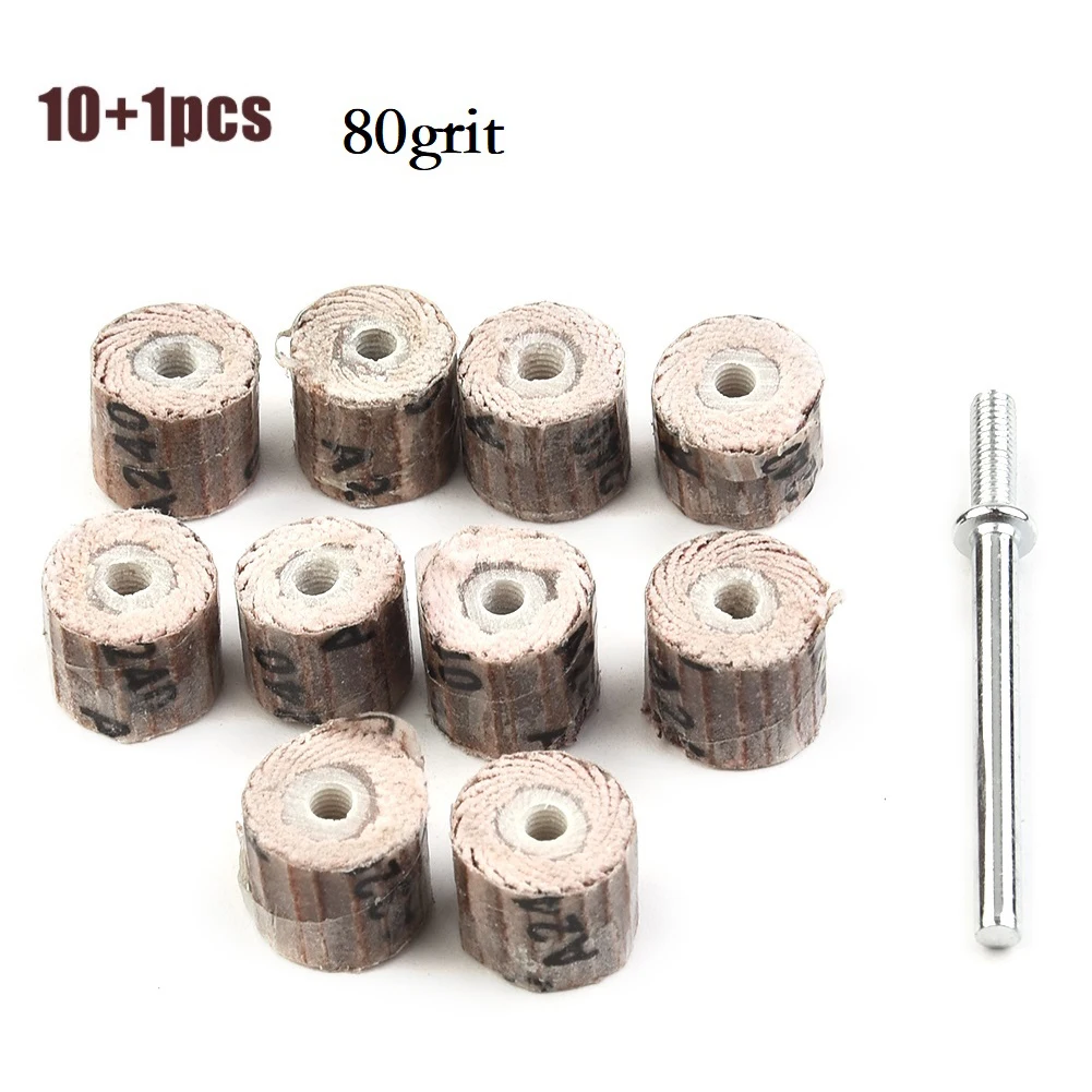 

12*12*3mm Flap Grinding Wheel Power Tools 80 Drill Press For Trimming Gauzer Grinding Polishing Portable Drill With Mandrel