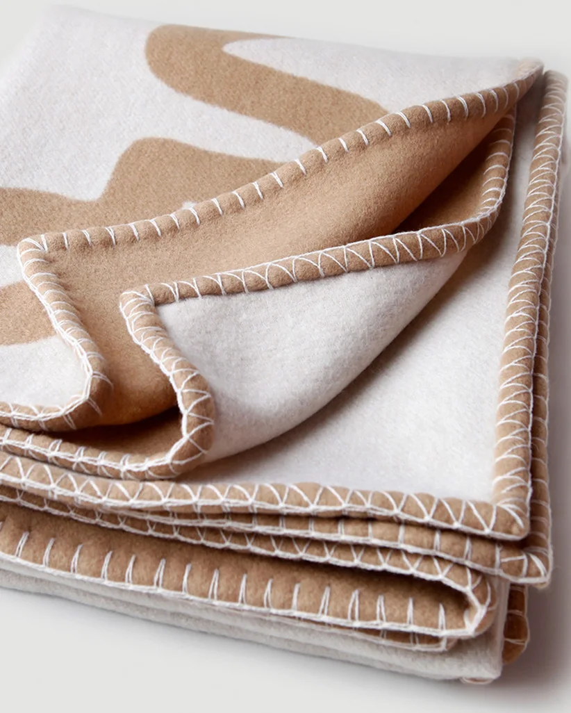 Кашемировое одеяло шаль шерстяной жаккардовый теплый чехол Love толстый для