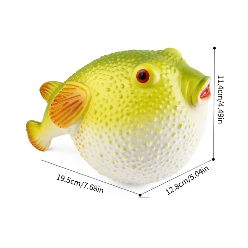 Мягкая резиновая игрушка-рыба-фугу для детей творческая игра и обучение животных
