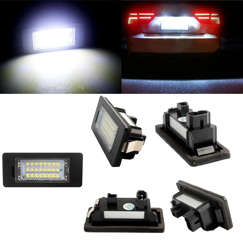 

2Pcs Car License plate lamp led lights For BMW E82 E88 E39 E60 E61 E90 E92 E93 E70 E71 E72 X5 X6 1/3/5 Series Auto Accessories