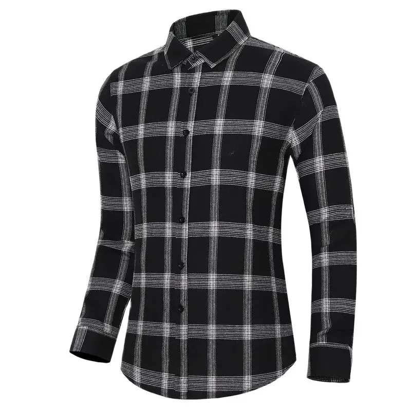 

Рубашка мужская с длинным рукавом, 2023 хлопок, приталенная