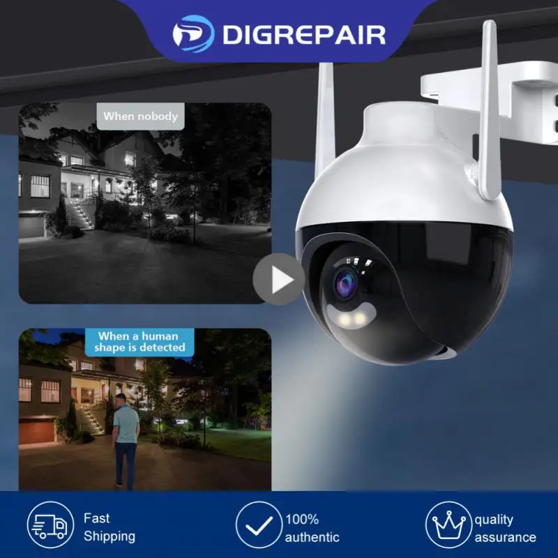 

Two-way Voice Outdoor Surveillance Camera Humanoid Recognition Wifi Dome Ip Camera Ai Alarm 360 Degree Camera Human Detection
