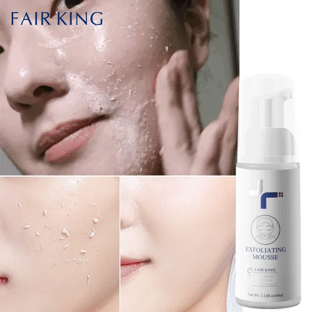 Foaming Exfoliating Mousse Deep Remove Cleaning All Skin Types Wash Face Smooth Moisturizing Skin Exfoliator Unblock Pores 60ML 1