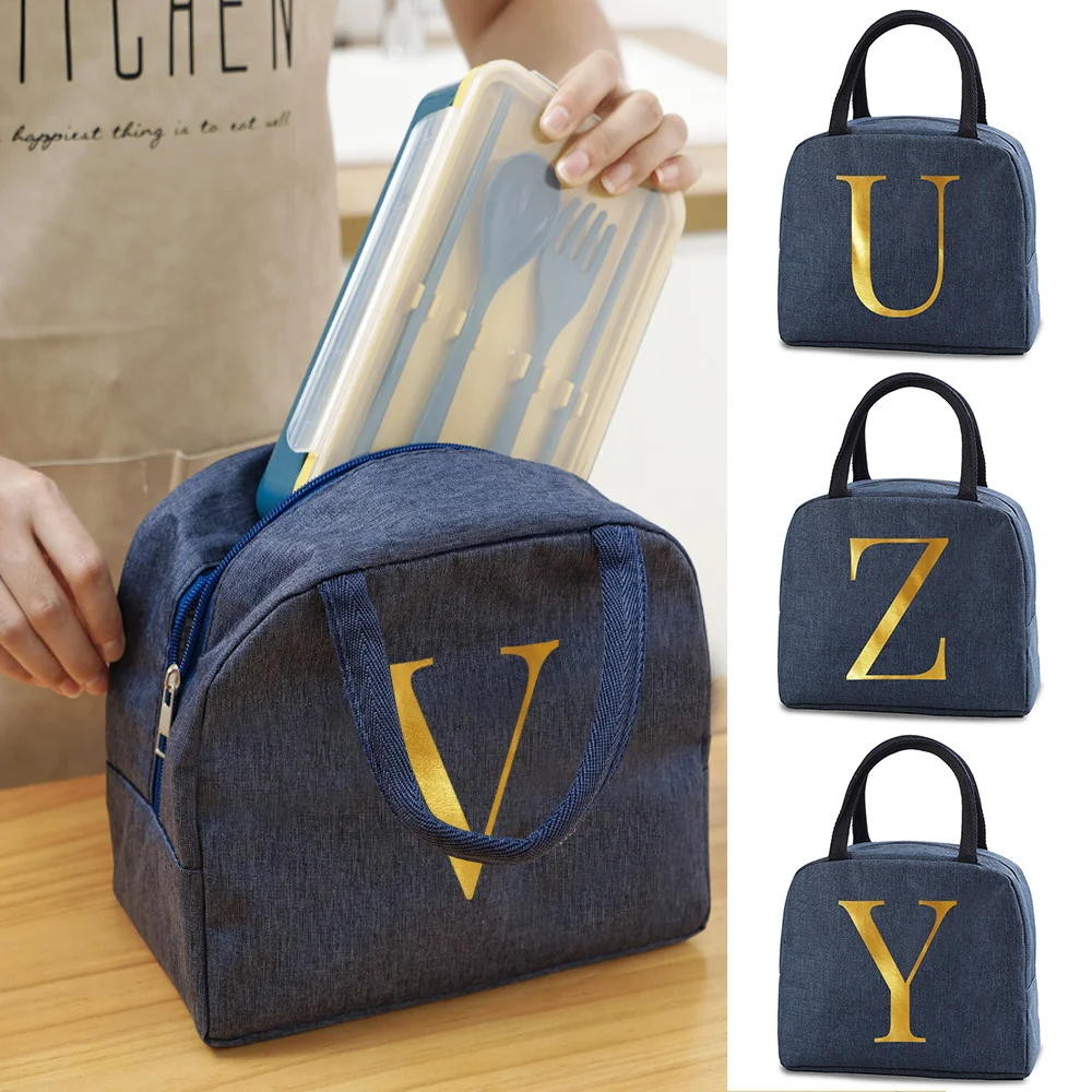 

Lunch bag For Children School Food Cooler Insulated Box Pouch Women men Handbag Picnic lunch Dinner portable Canvas Thermal Bag