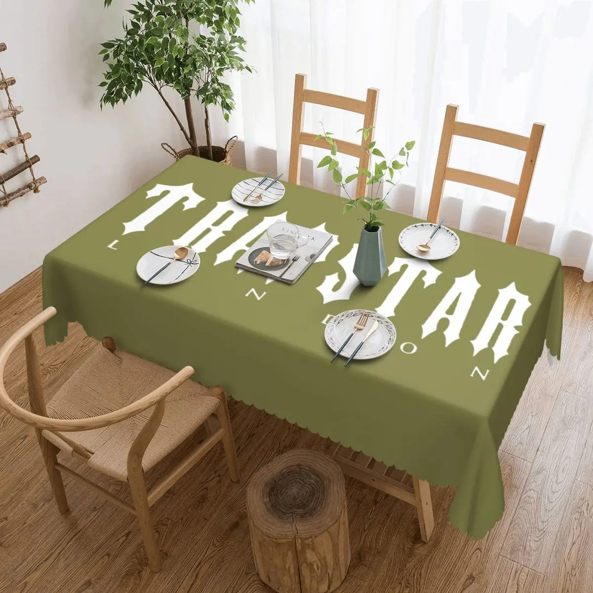 

Rectangular Trapstars London Table Cloth Waterproof Tablecloth Outdoor 45"-50" Table Cover