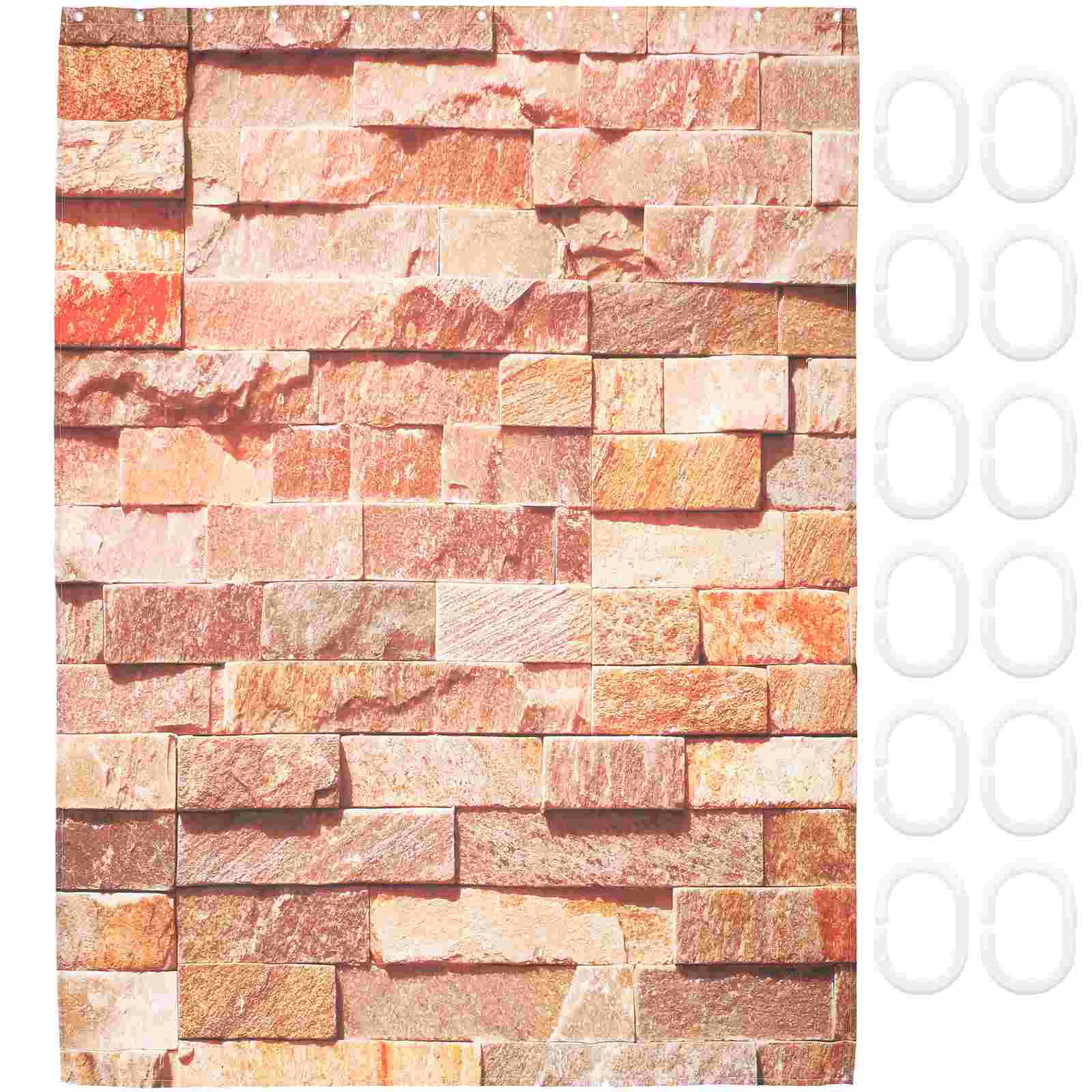 

Curtain Shower Bathroom Curtains Toilet Bath Home Liner Bathtub Accessories Coverings Window Cloth Door Drape Farmhouse Drapery