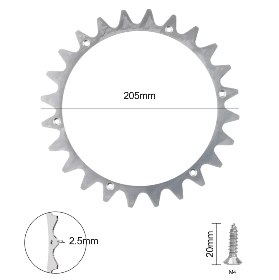 

Шипы для роботизированной газонокосилки, усилитель тяги Worx Landroid S&M&L, модель 225/205 мм TLWL-02/01, шипы для тяговых колес для газонокосилки