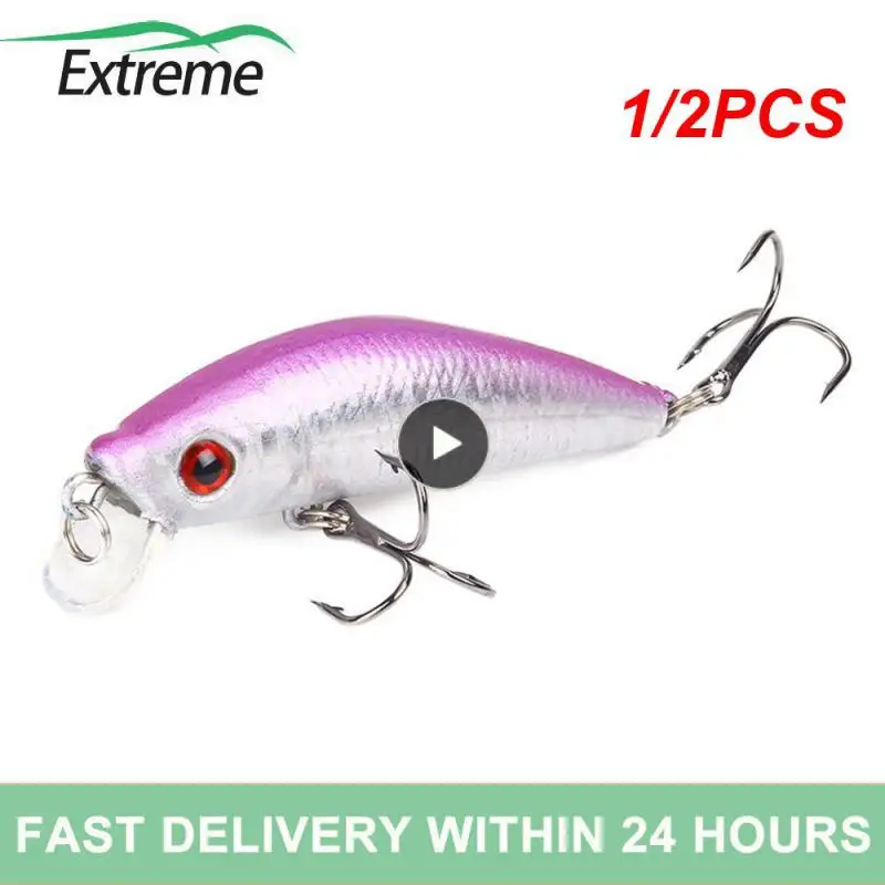 

1/2PCS Fishing Lure Minnow Crankbait Hard Bait Tight Wobble Slow Sinking Jerkbait Artificial Bait Fishing Tackle Fishing