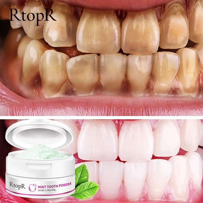 Dentistry Teeth Whitening Cleaning Powder Natural Pearl Essence Remove Plaque Stains Fresh Breath Dental Bleach Care Tools 55G