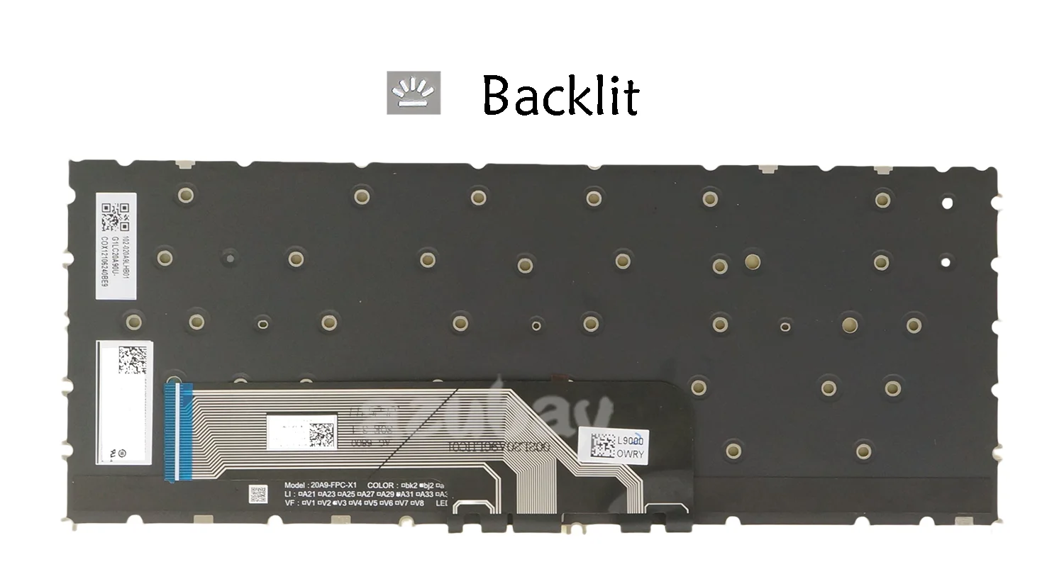 Клавиатура LA испанская для ноутбука Lenovo ThinkBook 13s G2 ARE ITL G3 ACN 13x ITG Plus PR2UB-LSP подсветка