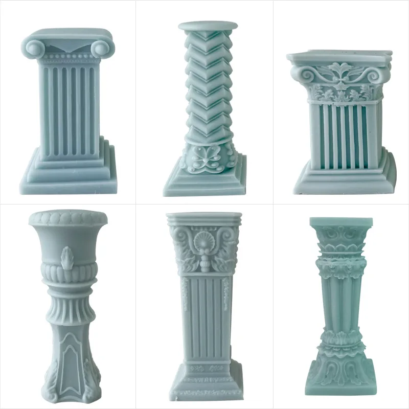 

Candle Mold Marble Pillar Resin Epoxy Silicone Mold Soap Plaster Cake Handmade Candle Making Tool Home Decor Gift Free Shipping