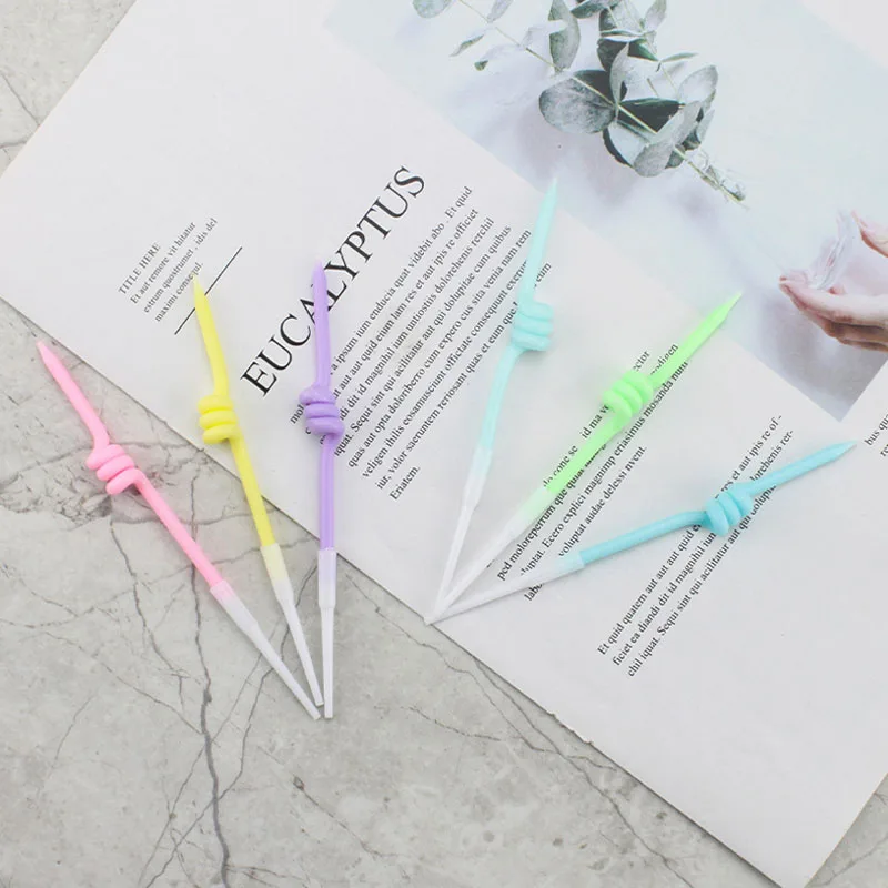

INS Birthday Cake Candles Curve Thread Rainbow Candle Cake Topper Kids Happy Birthday Cake Decor Favor Supplies Party