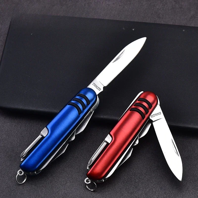 Фото EDC уличный многофункциональный нож лагерь многофункциональный инструмент открывалка для бутылок складной нож портативные ножницы военный складной карманный нож №1