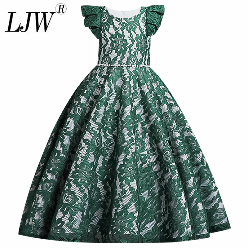 Рождественские платья для девочек праздвечерние принцессы с блестками одежда