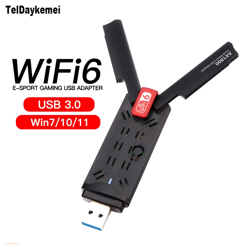 1800 Мбит/с Wi-Fi 6 USB адаптер RTL8832AU 802.11AX 2 4G/5 ГГц 3.0 Беспроводной донгл сетевая карта