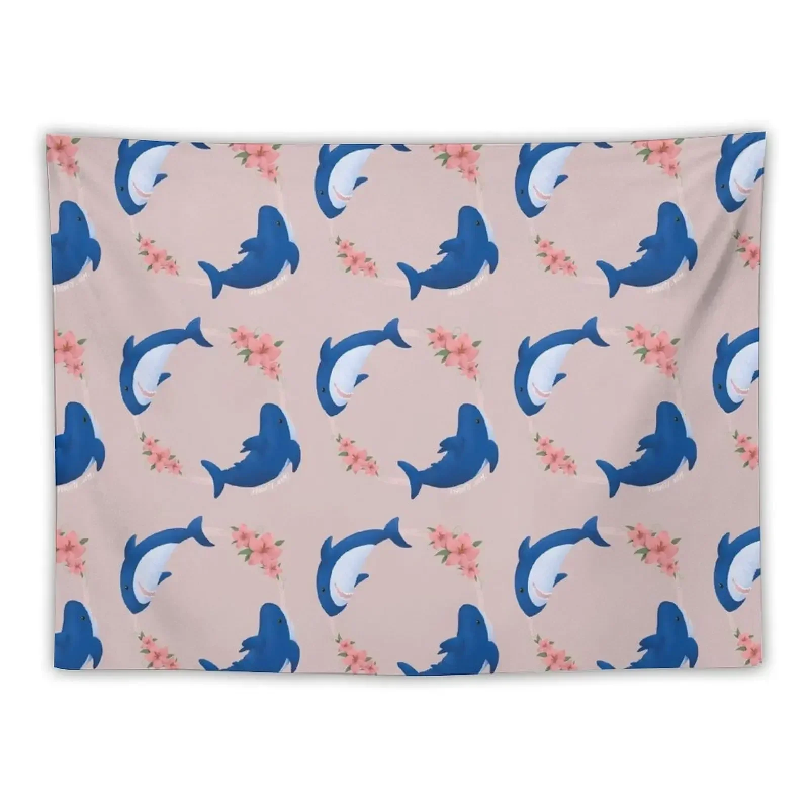 Животные и Арчи акулы плавание цветок кольцо гобелен Рождественское украшение