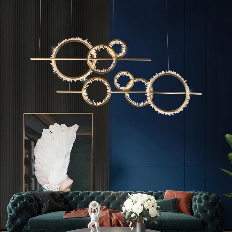 Гравированная современная Женская роскошная люстра для ресторана простая