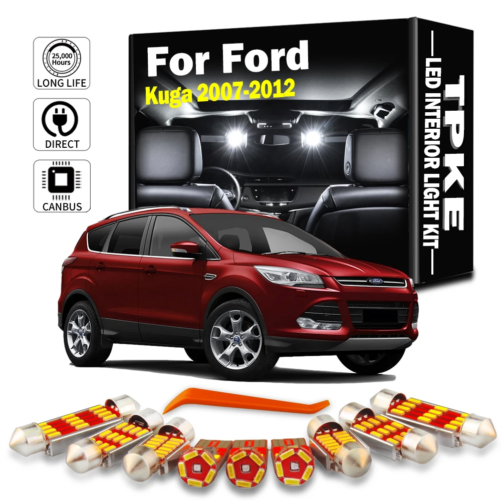 

15 Светодиодный т., набор светодиодных ламп для салона автомобиля Ford Kuga 2007 2008 2009 2010 2011 2012