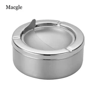 household ashtray stainless steel windproof ashtray for patio beautiful tabletop smoke ashtray for home ofiice durable supplies