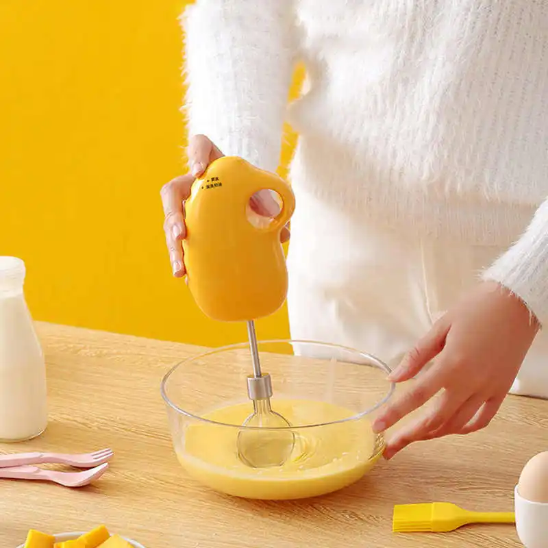 

Электрическая мешалка, многофункциональная желтая форма манго, 2 скорости, не содержит Бисфенол А, для пищевых продуктов