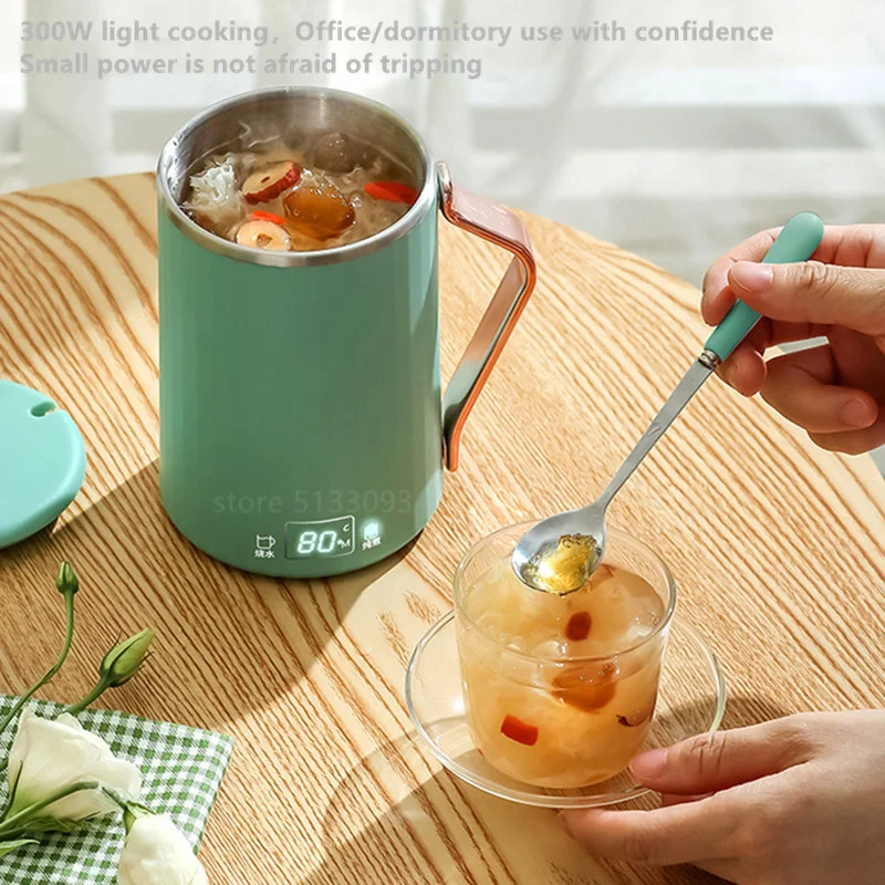 Чайник электрический портативный с термостатом 110 В/220 В 450 мл