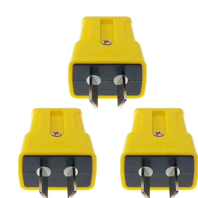 

3 Pack - Australian, New Zealand Rotatable Pin DIY Rewireable Power Plug AC250V 10A