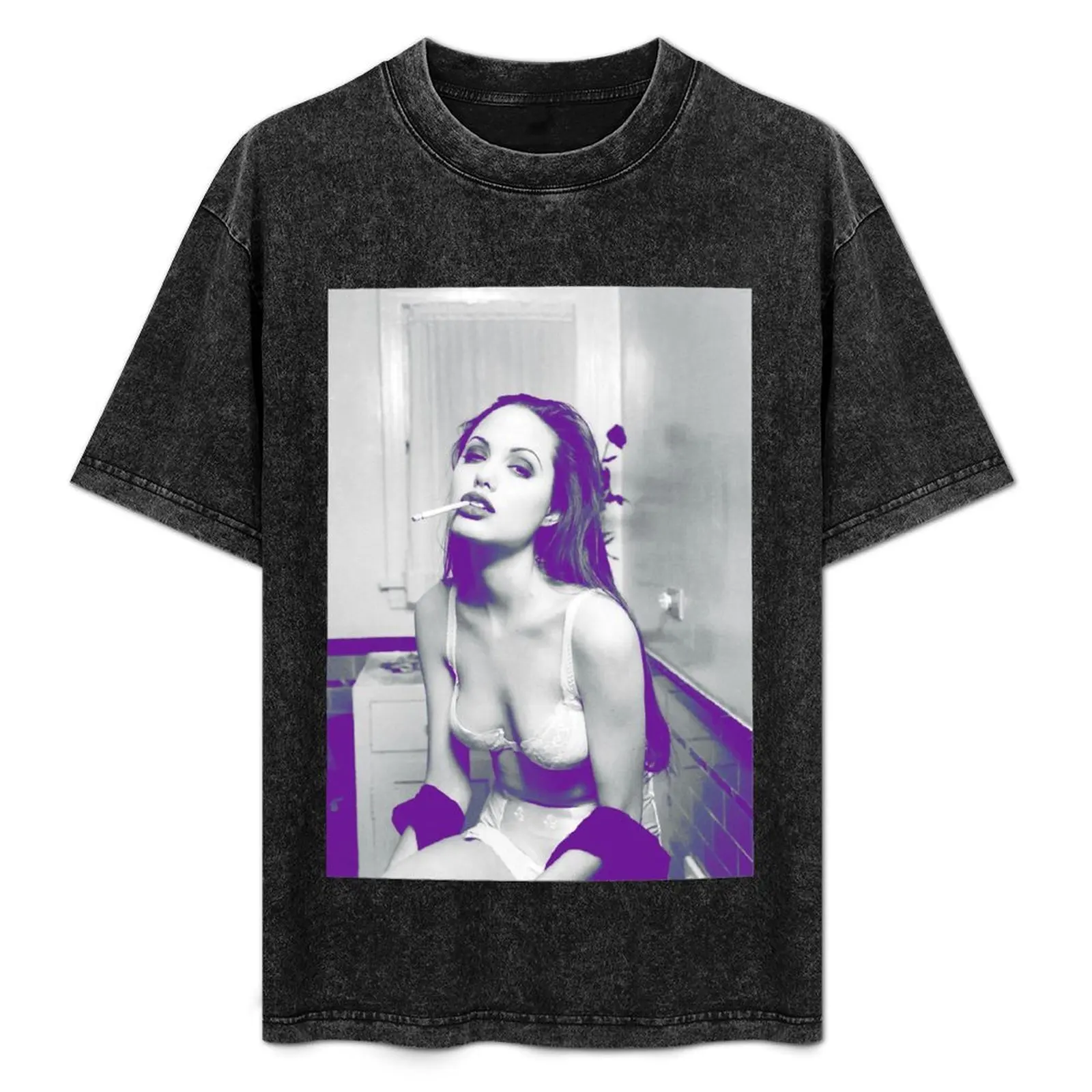 Футболка Angelina Jolie Circa 1994 футболки с аниме винтажная футболка рисунком одежда на