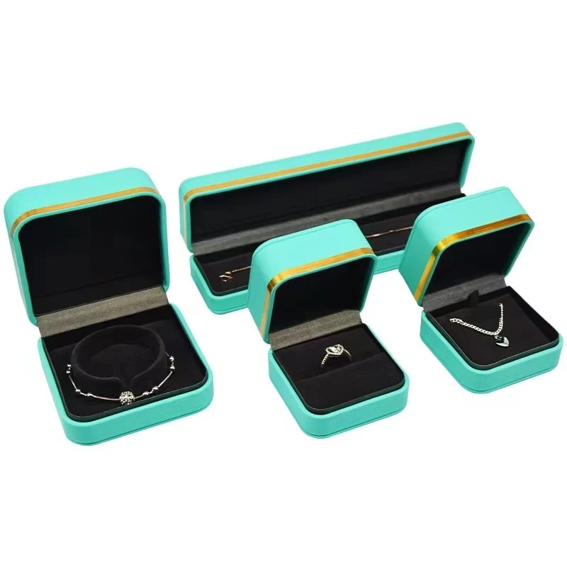 Factory Wholesale Spot Jewelry Boxes PU leather Rounded Phnom Penh Ring Pendant Bracelet Box Gift Jewelry Box