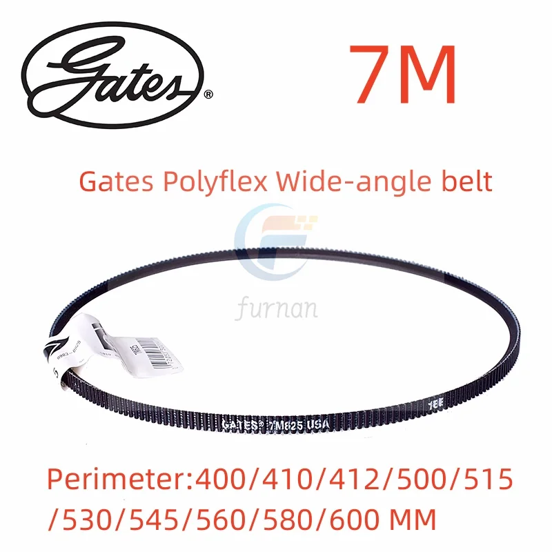 Широкоугольный ремень Gates Polyflex 7M400 7M410 7M412 7M500 7M515 7M530 7M545 7M560 7M580 7M60 0трансмиссионный треугольный ремень