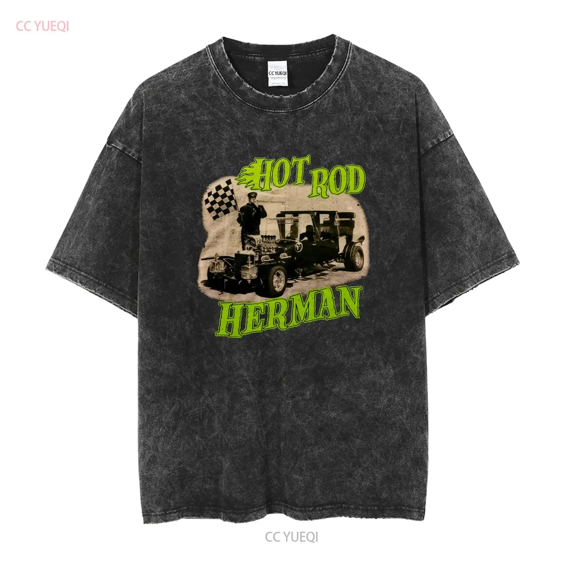 Фото ФУТБОЛКА MUNSTERS HERMAN HOT ROD РЕДКИЙ XXL ОФИЦИАЛЬНАЯ ГОТИЧНАЯ ГОТИЧНАЯ винтажная стираная слегка универсальная модная удобная №2