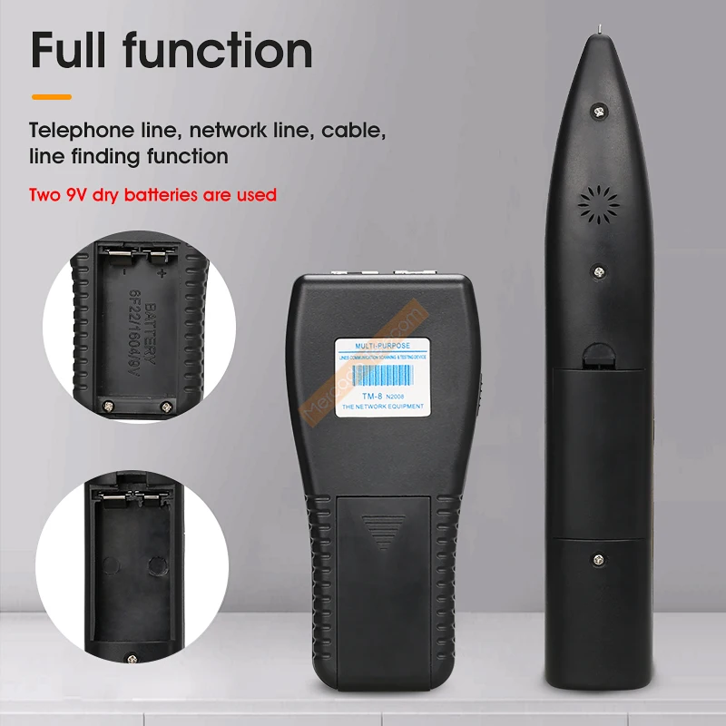 New RJ11 RJ45 Cat5 Cat6 Telephone LAN Network Cable Tester Detector Wire Tracker Tracer Toner Ethernet Line Finder