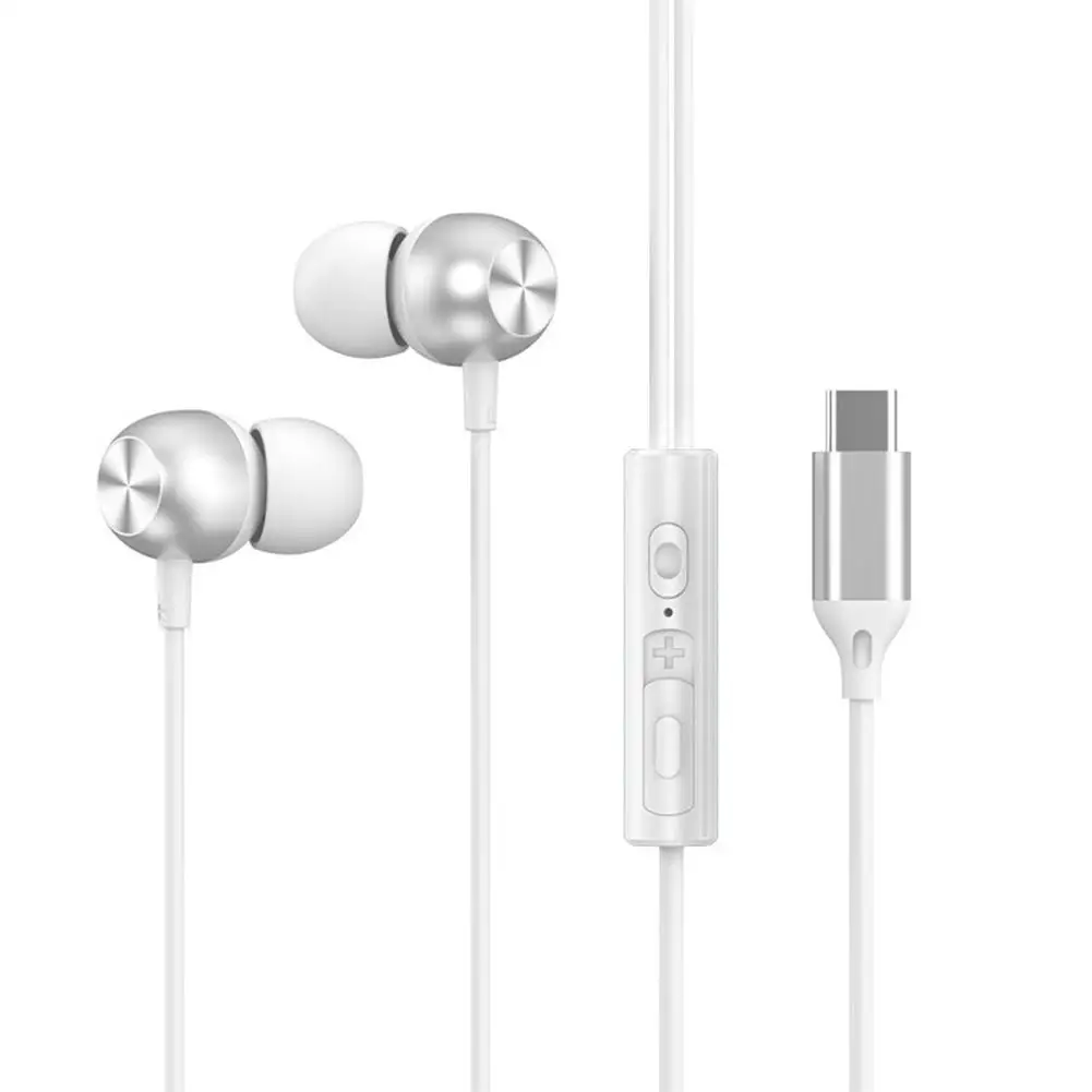 Наушники-вкладыши с двумя разъемами USB Type-C 20-20 кГц