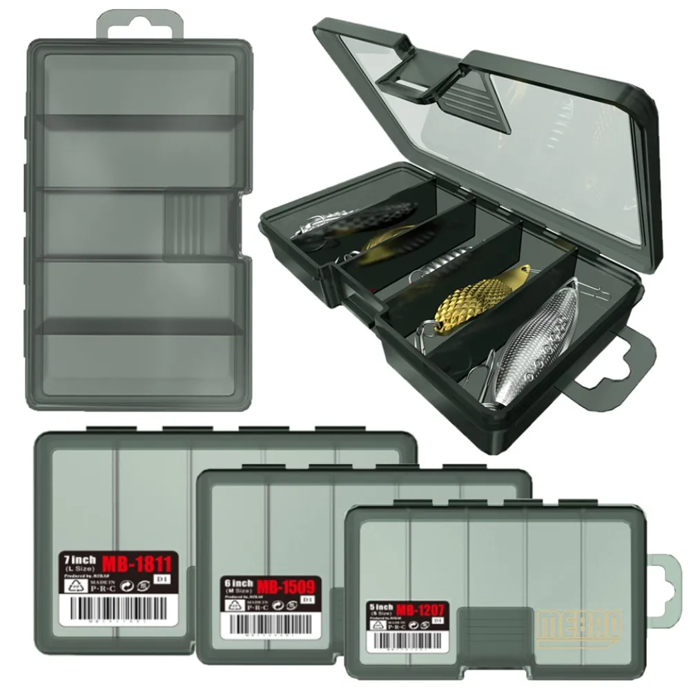 

Fishing Box 5 Compartment Flying Fishing Tackle Box Hooks Lures Bait Storage Case Organizer Fishing Accessories Container Case