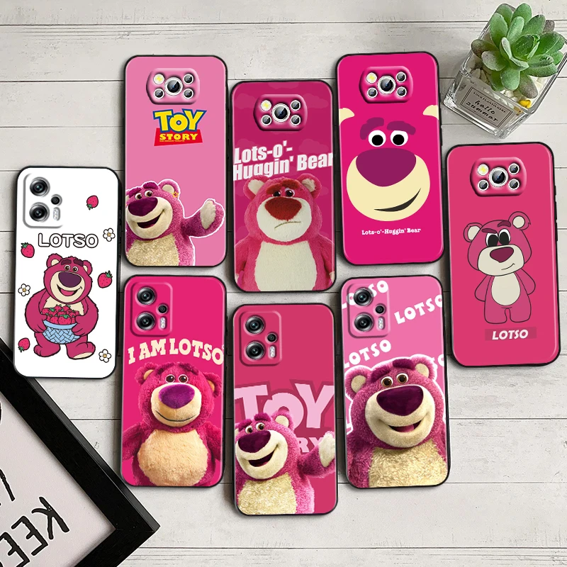 

Toy Story LOTSO Disney For Xiaomi Poco F5 X5 C55 C50 M5 M4 X4 X3 F3 GT NFC M3 C3 M2 F2 F1 X2 Pro Silicone Black Phone Case Cover