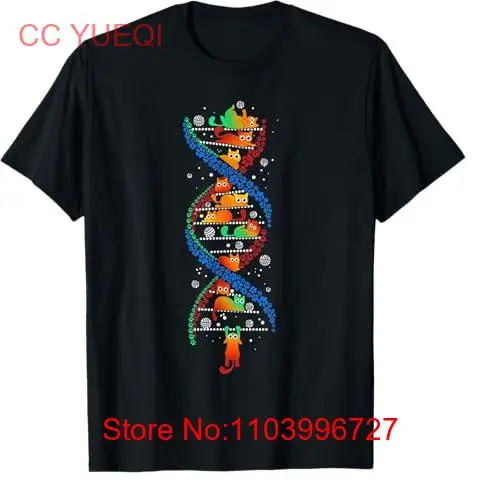 Футболка унисекс с изображением ДНК кошек