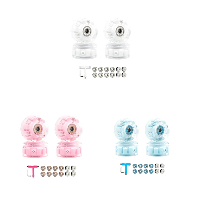 Колеса для роликовых коньков с 6 светодиодами — колеса скейтборда 4 шт.