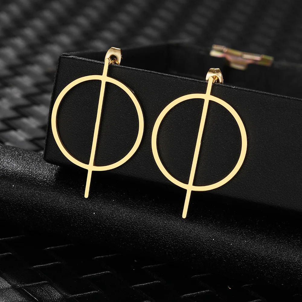 

Женские серьги-гвоздики из нержавеющей стали, в корейском стиле