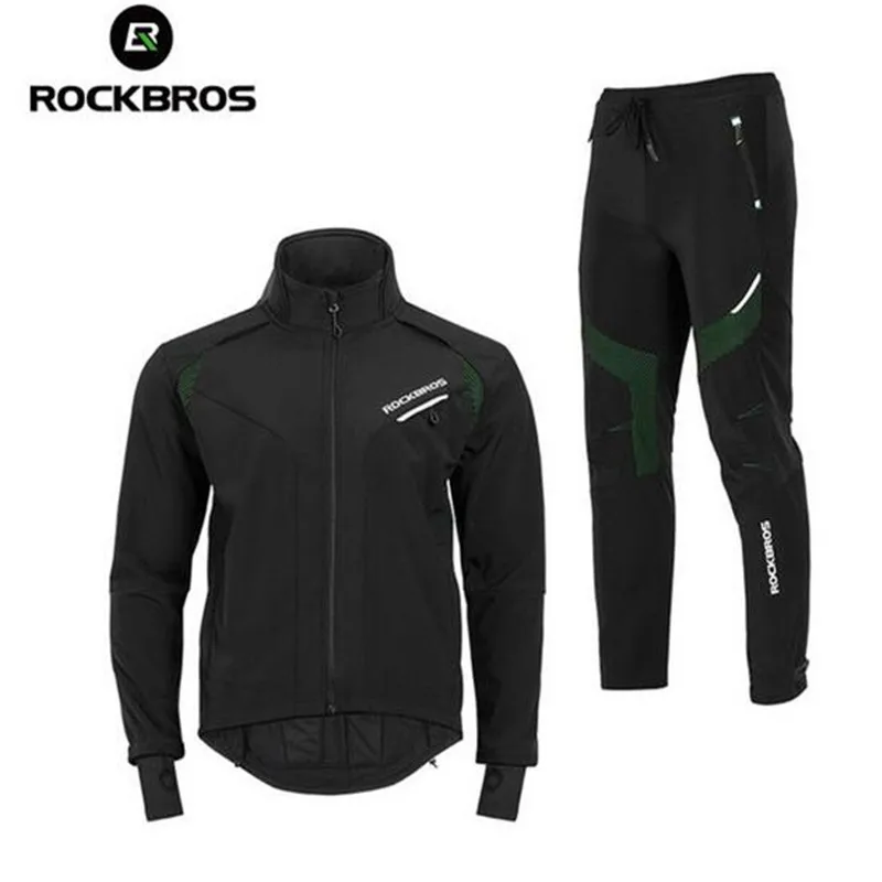 Комплект спортивной одежды ROCKBROS теплая зимняя флисовая куртка с длинным рукавом