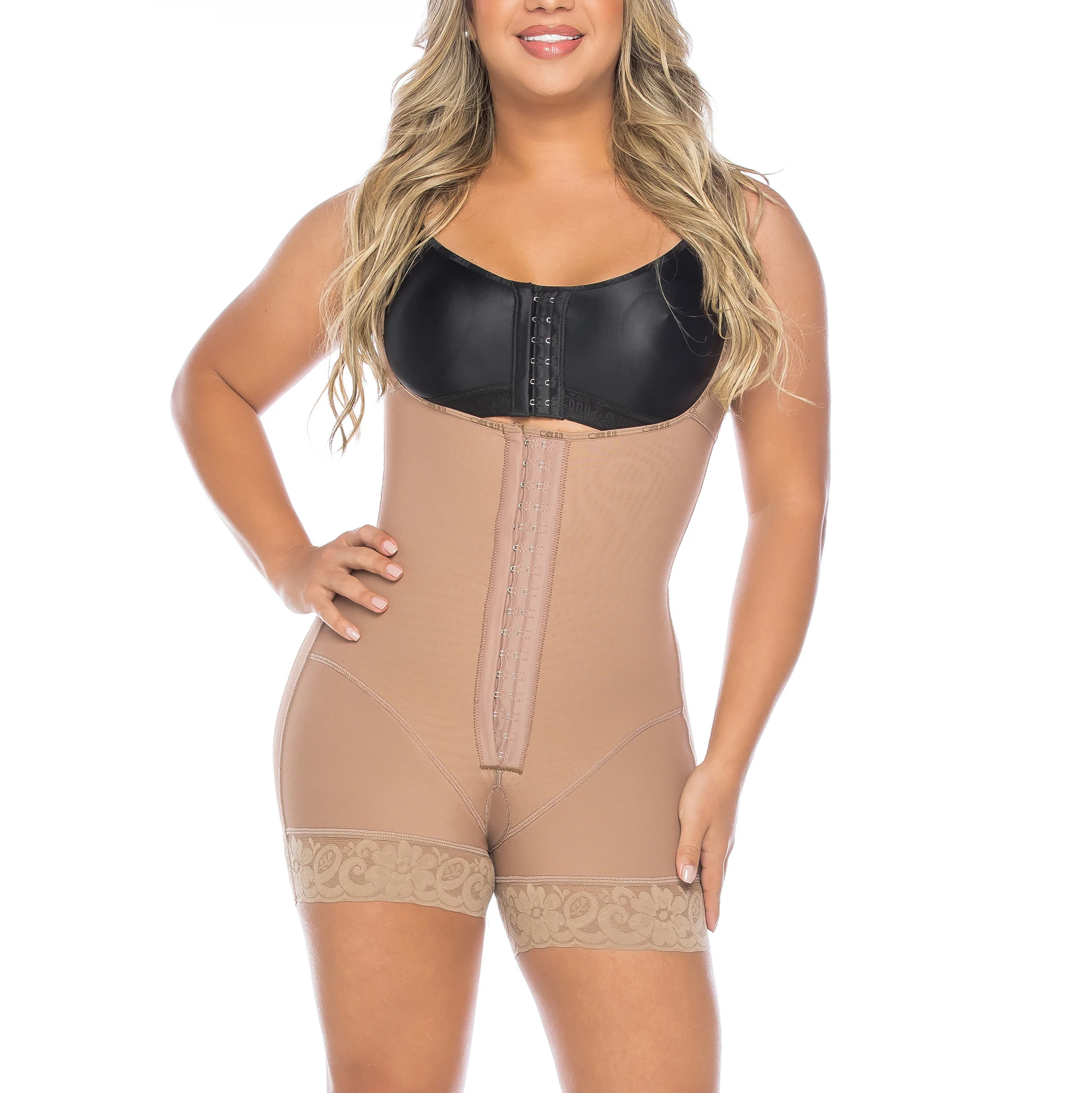 Faja Colombian 2Tummy Control Compression Garment Open Bust Shapewear