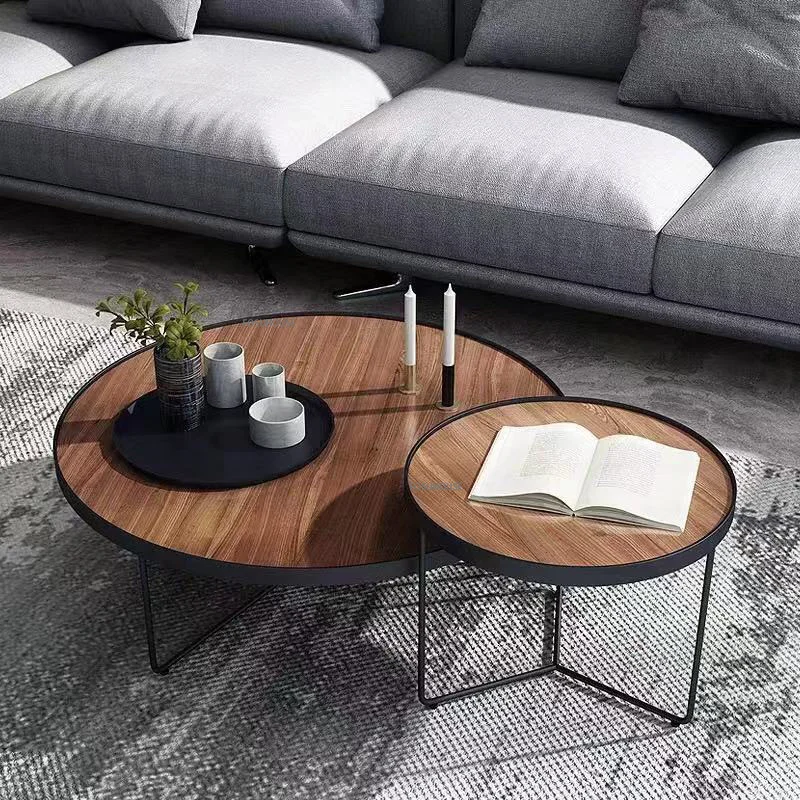 

Custom Glass Wooden Iron Metal Coffee Tables Home Furniture Living Room Sofa Side Table Low Modern Simple Table Bed Nightstand