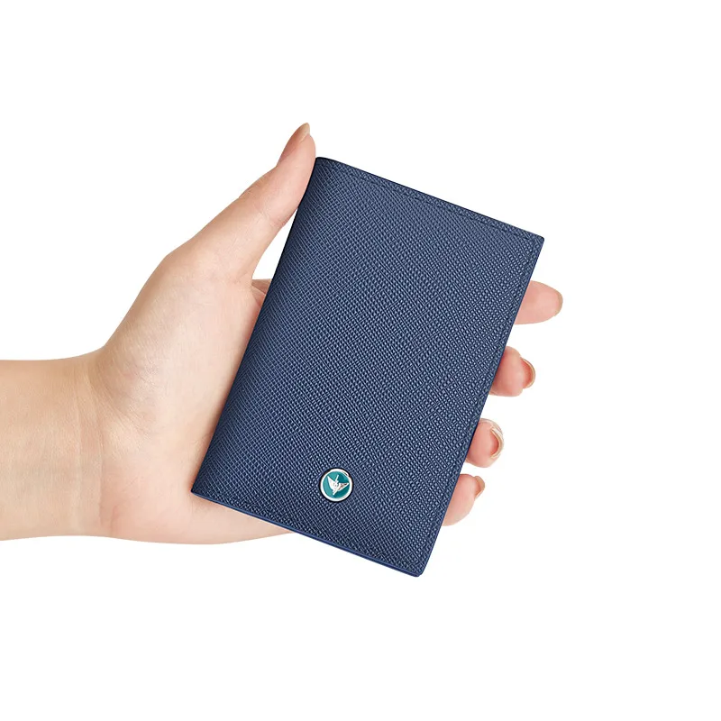 WILLIAMPOLO's New small card package ultra-thin genuine leather business card holder couples simple bank card set pl225297