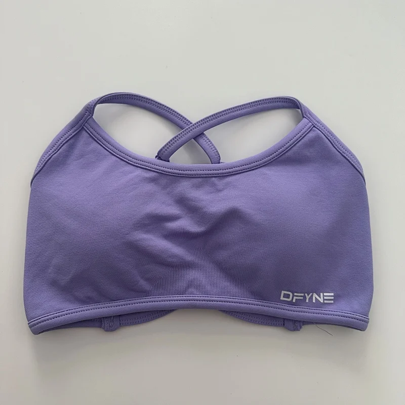 Dfyne динамический спортивный бюстгальтер с открытой спиной женский бесшовный для