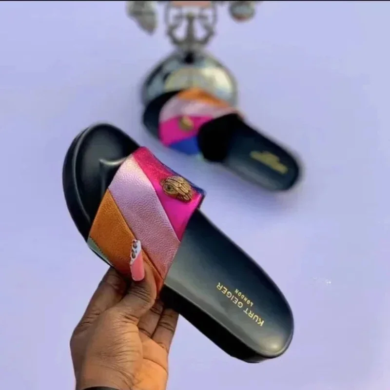 Курт г роскошная дизайнерская женская обувь мягкая подошва летние тапочки