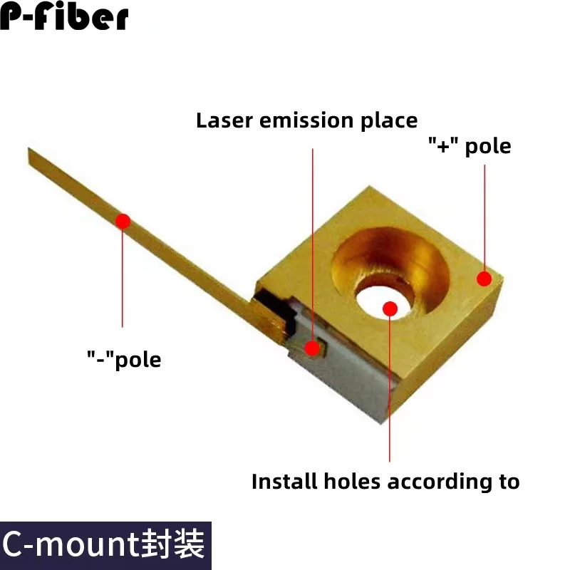 980NM 2000 МВт Инфракрасный лазерный диод Высокая мощность Свет ночного видения